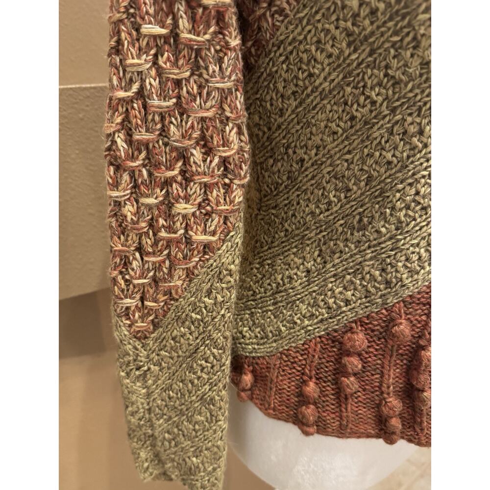 Sigrid Olsen Hand Knitted Sweater Women’s Multicolor Silk Alpaca Size PS - Picture 4 of 8